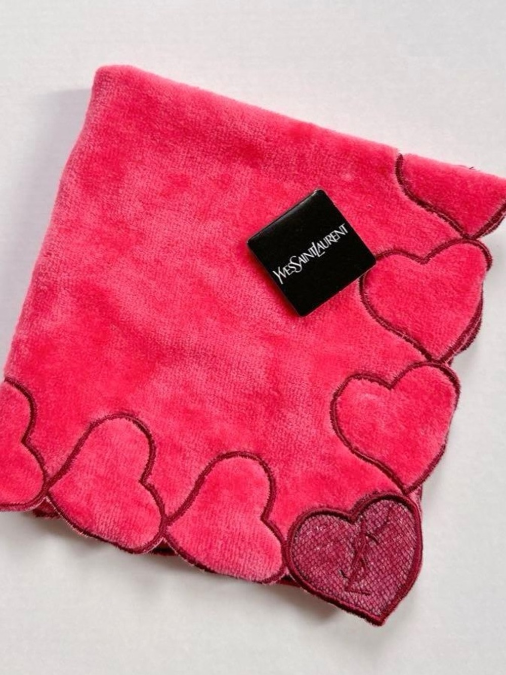 YSL Pink Heart Towel - NWT
